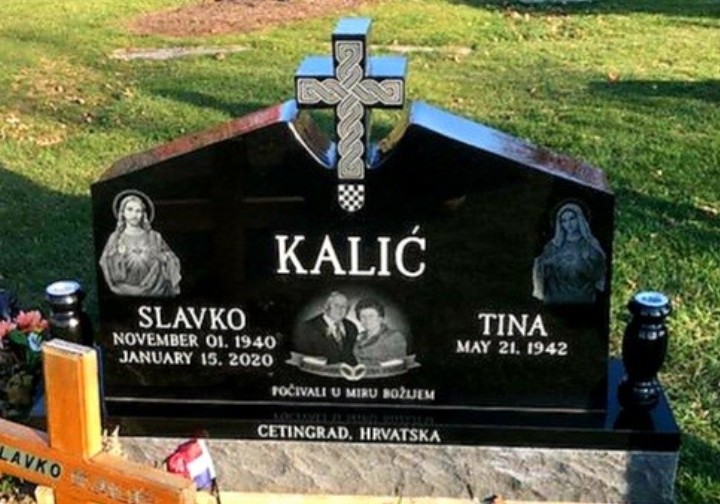 Upright Double Monument - KALIC - Kotecki Family Memorials