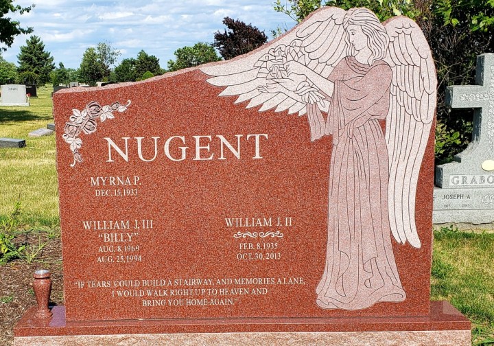 Upright Double Monument - NUGENT - Kotecki Family Memorials