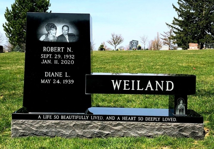 Upright Double Monument - Weiland - Kotecki Family Memorials